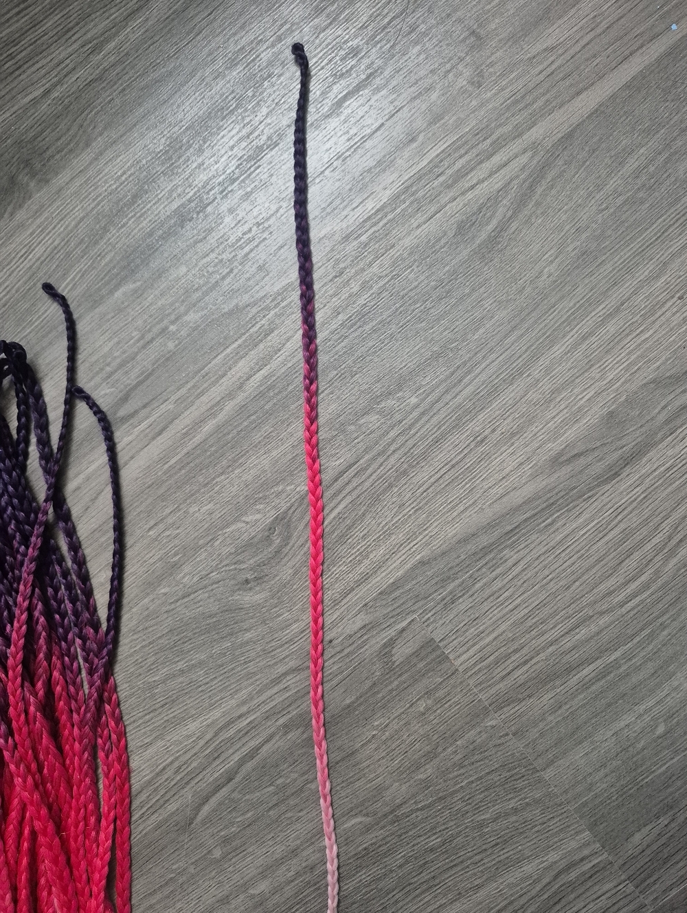 64 Single Ended Synthetic Ombre Dreadlocks Hair Extensions Festival Rave - Picture 4 of 8